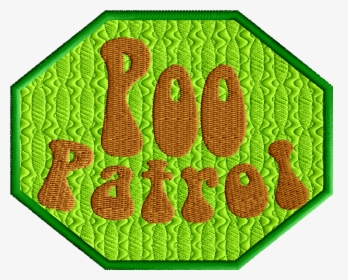 Poo Patrol Patch - Crochet, HD Png Download, Free Download