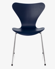 Series 7 By Arne Jacobsen In Coloured Ash Ai Blue - Fritz Hansen Series 7 Chairs, HD Png Download, Free Download