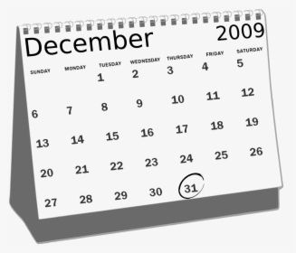 Calendar Clipart Black And White, HD Png Download, Free Download