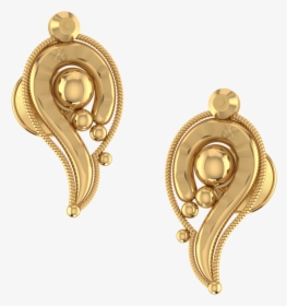 Png Gold Earrings Stud, Transparent Png, Free Download