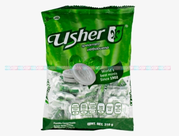 Usher Spearmint Yerbabuena 40/100 Usher - Packaging And Labeling, HD Png Download, Free Download
