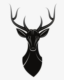 Deer Stag Silhouette - Stag Logo Crest Vector, HD Png Download, Free Download