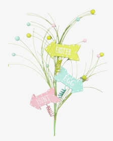 Pastel Easter Egg Hunt Sign Spray - Bouquet, HD Png Download, Free Download