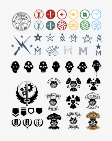 Fallout 4 Emblems From Various Factions, From The Fallout - Fallout 4 Atom Cats Logo, HD Png Download, Free Download