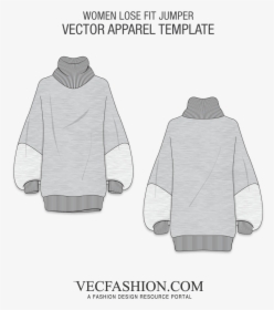 Knitting Vector Knit Sweater - Mens Puffer Vest Template, HD Png Download, Free Download