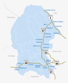 Highways In Coahuila - Coahuila, HD Png Download, Free Download