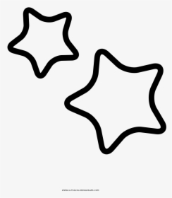 Dibujo De Estrellas Para Colorear - Star Sketch Png, Transparent Png, Free Download