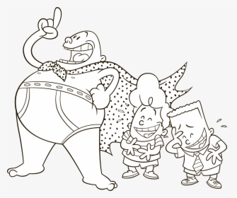 Captain Underpants Coloring Games, HD Png Download, Free Download