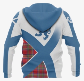 Scottish Flag Tartan Hoodie Nnk - Tartan, HD Png Download, Free Download