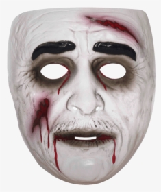 Transparent Male Zombie Mask - Halloween Masks Scary, HD Png Download, Free Download