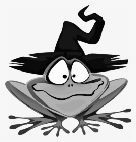 Grayscale Page Of Clipartblack - Frog Halloween, HD Png Download, Free Download