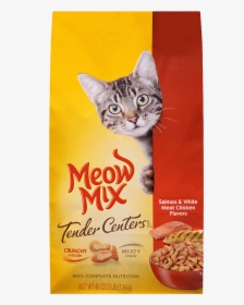Meow Mix Tender Centers Dry Cat Food,salmon & Chicken - Meow Mix Cat Food, HD Png Download, Free Download