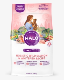 Halo Holistic Wild Salmon And Whitefish Recipe For - Halo Adult Cat Wild Salmon & Whitefish 10lb, HD Png Download, Free Download