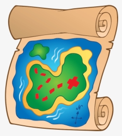 #treasure #map #pirate #pirates #cartoon - Illustration, HD Png Download, Free Download