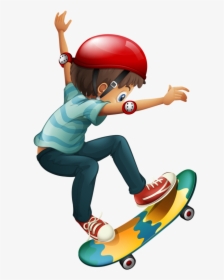 Фотки Skateboard Boy, Clipart Boy, Drawing For Kids, - Cartoon Boy Skateboarding Png, Transparent Png, Free Download