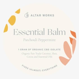 Cbdbalm Label - Circle, HD Png Download, Free Download