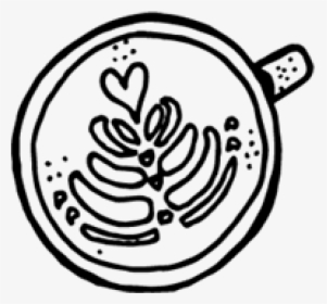 Graphic Image Of A Design In A Hot Coffee - Line Art, HD Png Download, Free Download