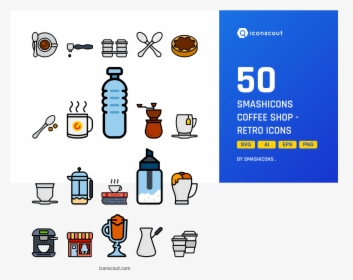 Smashicons Coffee Shop , Png Download - Job Icon Set Png, Transparent Png, Free Download