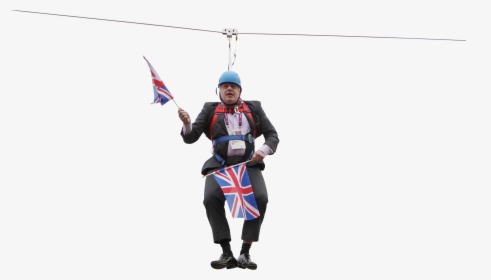 Boris Johnson Stuck On A Zip Line - Boris Johnson Zip Wire Youtube, HD Png Download, Free Download