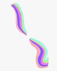 Two Rainbows Overlay Sticker Vertical Purple Blue Pink, HD Png Download, Free Download