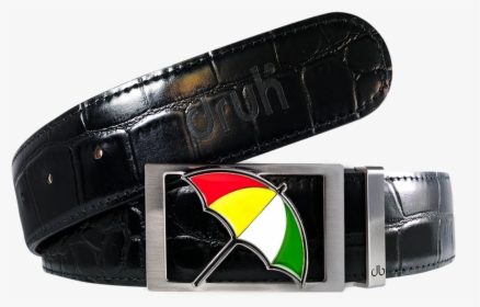 Arnold Palmer Crocodile Leather Belt In Black - Druh Belt, HD Png Download, Free Download