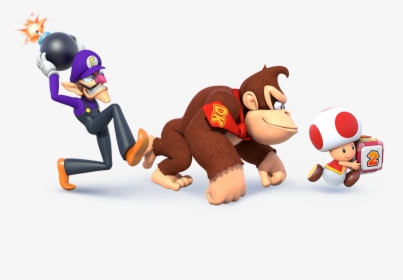 Mario Party Star Rush Group Artwork - Mario Party Star Rush, HD Png Download, Free Download