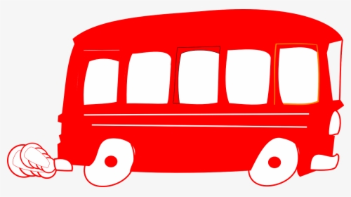 Red School Bus Clipart, HD Png Download, Free Download