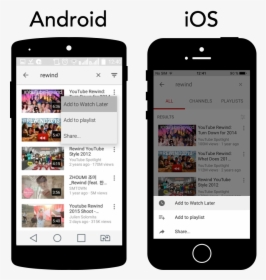 Youtube Mobile App Video List, HD Png Download, Free Download
