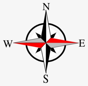East West Compass Ten Clip Art Vector Online Royalty - North East South West Clipart, HD Png Download, Free Download