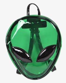 Green Alien Head Pvc Backpack - Medical Bag, HD Png Download, Free Download