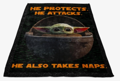 Custom Baby Yodaoops The Bat Eared Green Alien Quilt - Black Mamba, HD Png Download, Free Download