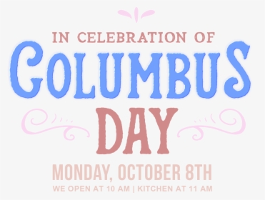 100818 Columbus Day Slider - October Country, HD Png Download, Free Download