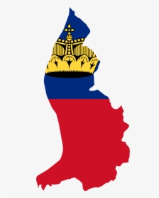Liechtenstein Flag Map, HD Png Download, Free Download