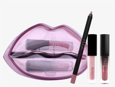 Matte & Cream Lip Set - Huda Beauty Matte And Cream Lip Set, HD Png Download, Free Download