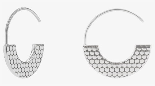 Movado Textured Hoop Earrings - Earrings, HD Png Download, Free Download