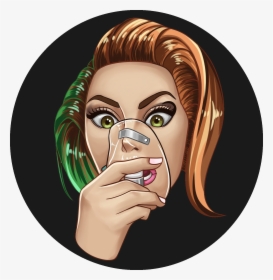 Shook - Lady Gaga Emoji Png, Transparent Png, Free Download