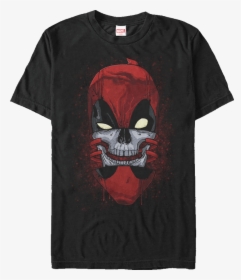 Chopped Deadpool T-shirt - Skull, HD Png Download, Free Download
