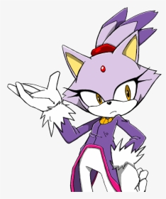 Blaze The Cat Sonic Channel , Png Download - Blaze The Cat Clipart, Transparent Png, Free Download