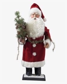 Santa With Garland - Santa Claus, HD Png Download, Free Download