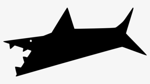 Shark Silhouette Cartoon Art - Clip Art, HD Png Download, Free Download