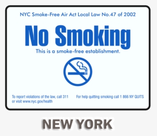 Nyc Doh No Smoking Sign, HD Png Download, Free Download