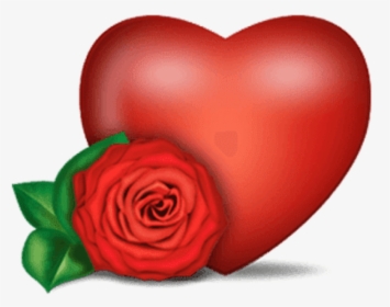 Rose And Heart - Heart Roses With No Background, HD Png Download, Free Download