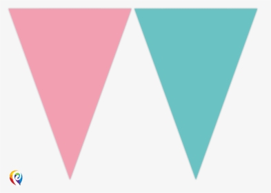 Transparent Birthday Flags Png - Pink And Blue Flags, Png Download, Free Download