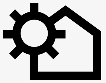 House Outline Variant With Sun - Logo National Tps Alliance, HD Png Download, Free Download