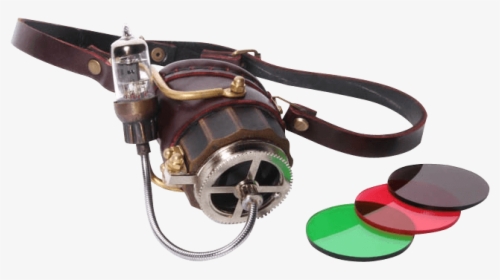 Steampunk Single Eye Led Light Goggles - Light, HD Png Download, Free Download