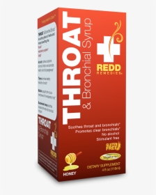 Throat & Bronchial Syrup With Honey - Redd Remedies Throat Bronchial Syrup, HD Png Download, Free Download