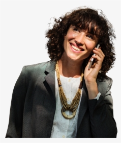 Woman Talking On Phone Transparent Png - 営業 女性 社員 服装, Png Download, Free Download