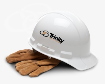 Image Of A Hardhat With The Trinity Logo On It - Hard Hat, HD Png Download, Free Download