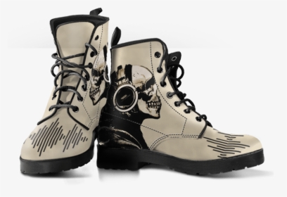 Skull Headphones Boots - Yellow Combat Boots Womens, HD Png Download, Free Download