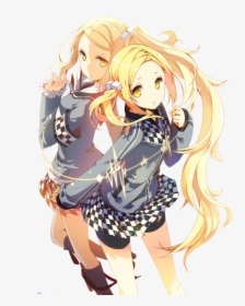 Two Blonde Anime Girls, HD Png Download, Free Download